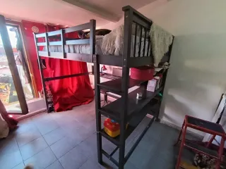 Litera Cuna Madera y Metal