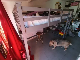 Litera Cuna Madera y Metal
