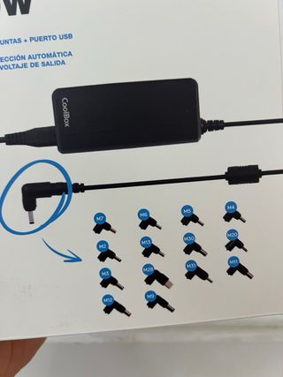 CoolBox Cargador Universal 90W + USB