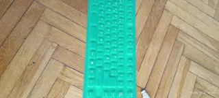 Teclado Flexible USB Verde