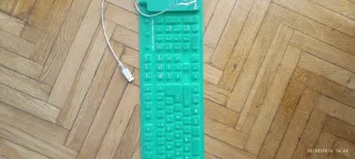 Teclado Flexible USB Verde