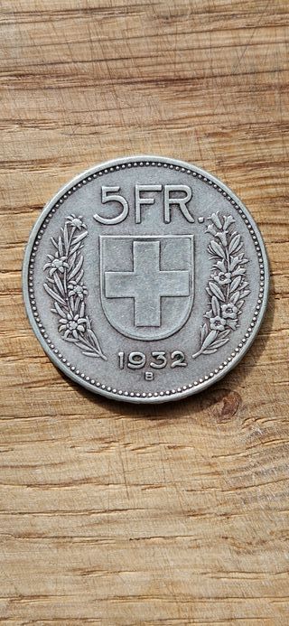 Lotto 5 Monete Svizzera 5 Franchi (1932 - 1982)