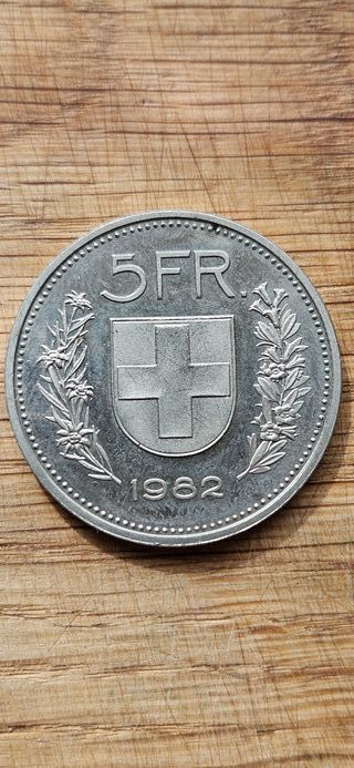 Lotto 5 Monete Svizzera 5 Franchi (1932 - 1982)