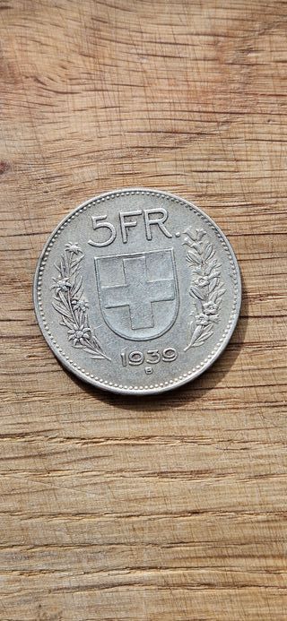 Lotto 5 Monete Svizzera 5 Franchi (1932 - 1982)