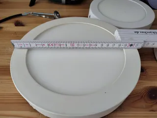 3 Plafones lámparas LED Redondos Superficie panel