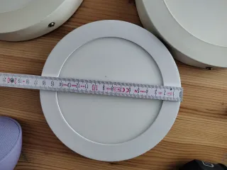 3 Plafones lámparas LED Redondos Superficie panel