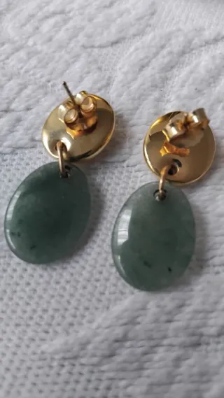 Pendientes Tous Oro 18kt y Aventurina