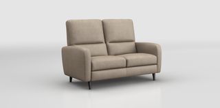 Sofá 2 plazas Poltronesofa tela beige/gris