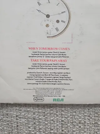Vinile 45 Eurythmics When Tomorrow Comes