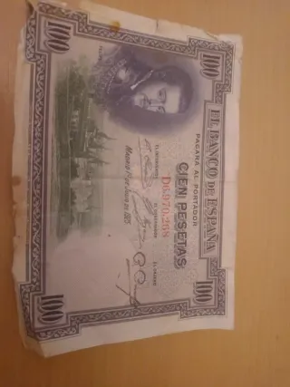 Billete 100 Pesetas España 1925