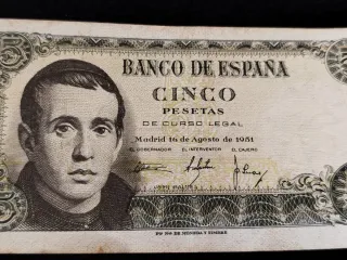 Billete 5 Pesetas Banco de España 1951