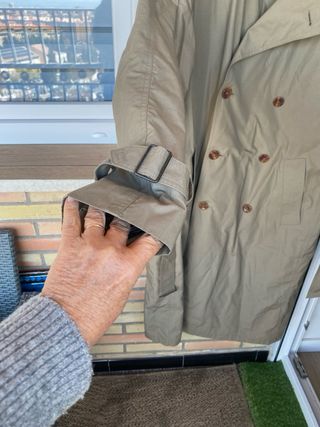 Gabardina beige talla 48