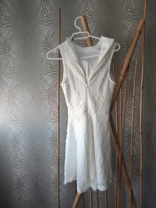 Vestido de encaje blanco Talla XS