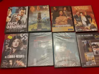 Lote aprox 120 DVDs varios géneros