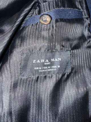 Chaqueta americana Zara azul