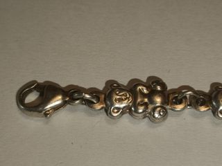 Pulsera Vintage Plata 925 Ositos