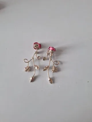 Orecchini Pandora con Rose e Farfalle brillanti