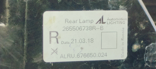 PILOTO TRASERO DERECHO RENAULT CAPTUR 1.2 I TURBO