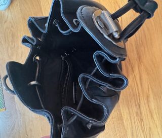 Bimba y Lola Bolso Negro Piel