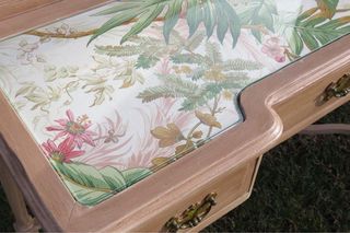 Tocador antiguo madera y espejo