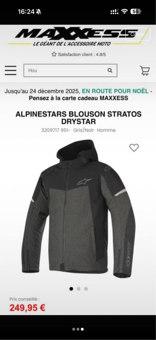 Chaqueta Alpinestars Stratos Drystar Hombre  L