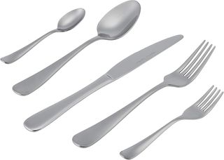 Amazon Basics Juego de cubertería de acero inoxida