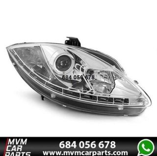 Faros delanteros para Seat Leon 2 05-09 DRL Cromad