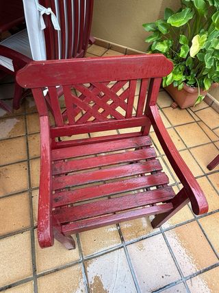 Conjunto Muebles Terraza: Banco y 2 Sillas