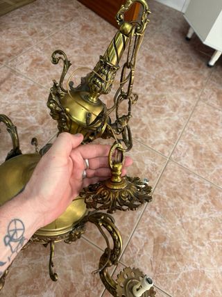 Lámpara de techo en bronce