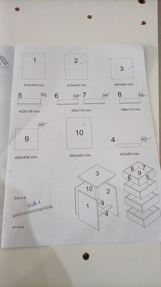 - MUEBLES PITARCH | Cajonera 4 Cajones, Cómoda D