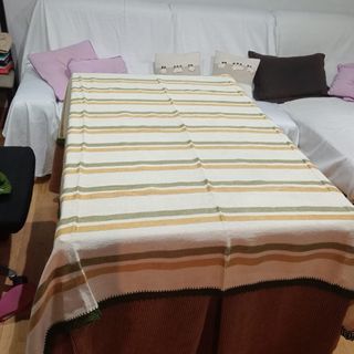 Mantelería y servilletas a rayas