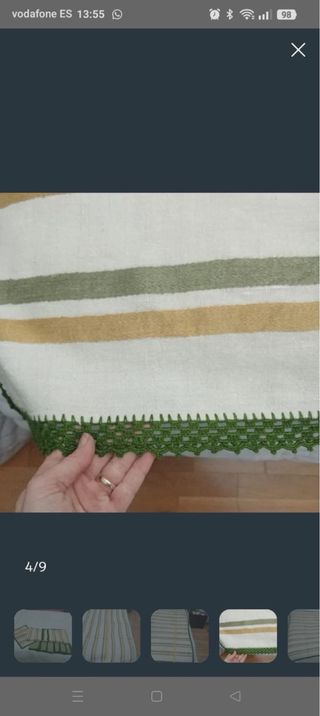 Mantelería y servilletas a rayas