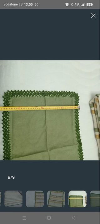 Mantelería y servilletas a rayas