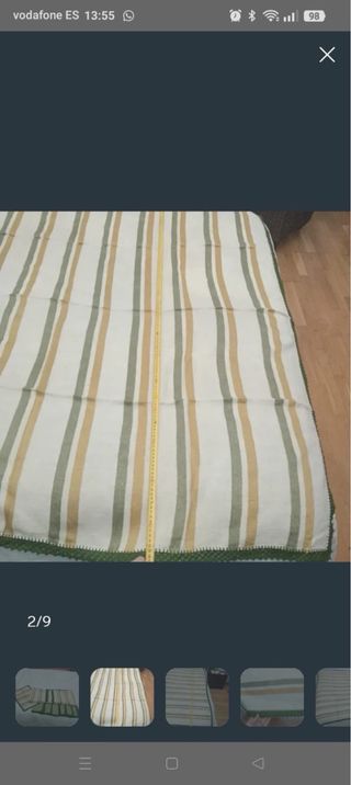 Mantelería y servilletas a rayas