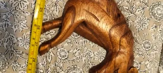 Perchas de pared de caballos de madera