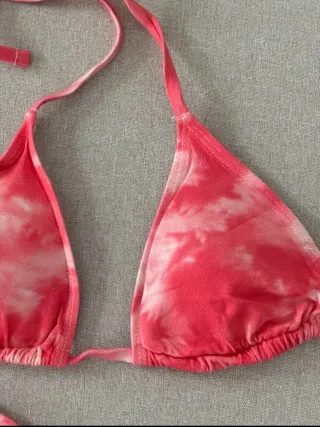 Top Bikini Rojo Mango Tie-Dye
