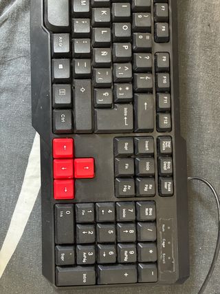 Teclado Mars Gaming Negro y Rojo