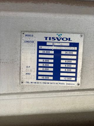 Semirremolque Tisvol Aluminio