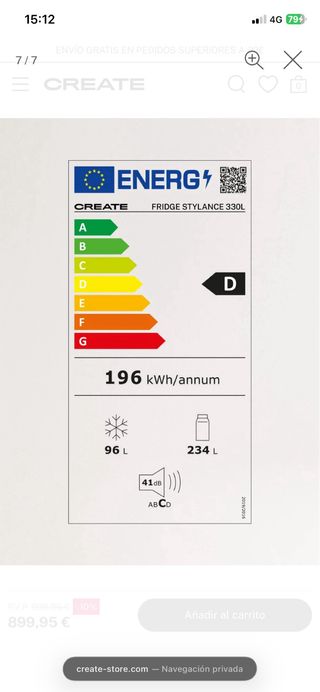 Nevera Create Stylance 330L