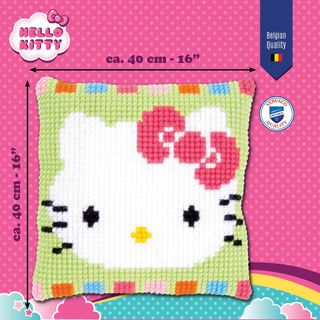 Kit Punto Croce Vervaco per Cuscino Decorativo Hello K