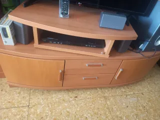 Conjunto Muebles  Madera y Cristal