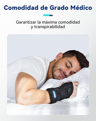 Muñequera ortopédica Fitomo con 3 fèrule per tendinite, tunnel carpale e artrite