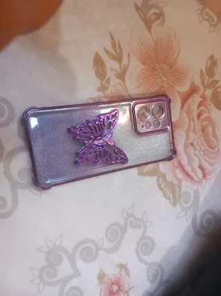 Funda Morada Redmi 12 No Pro Mariposa
