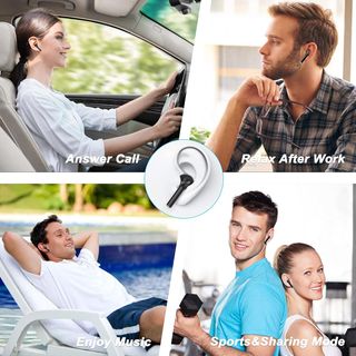 Auriculares Bluetooth, auriculares Bluetooth con m