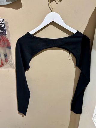 Camiseta manga larga negra