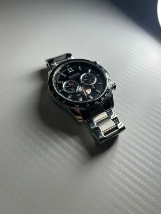 Reloj CURREN Cronógrafo Negro y Plateado