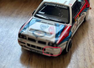 Set Mini GT 1/64 Lancia Delta HF Martini Racing.