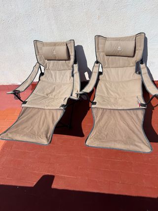 2 Sillas Camping Kesser Beige/Gris