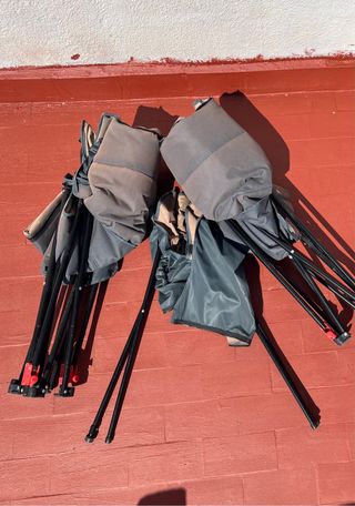 2 Sillas Camping Kesser Beige/Gris