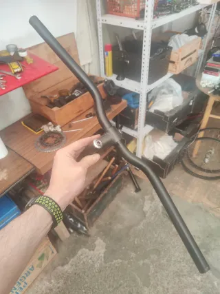 Manillar y potencia bicicleta 1 pulgada